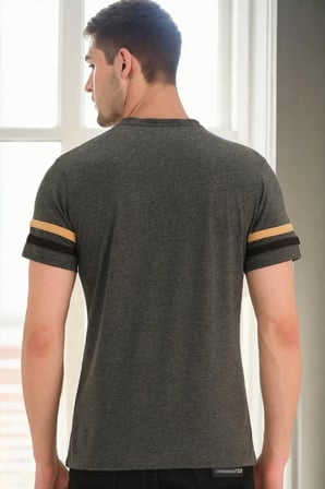 T9589 DEWBERRY ERKEK T-SHIRT-ANTRASİT