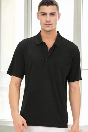T0091 DEWBERRY ERKEK T-SHIRT-SİYAH