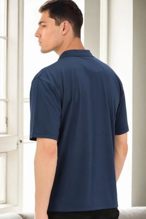 T0091 DEWBERRY ERKEK T-SHIRT-AÇIK LACİVERT
