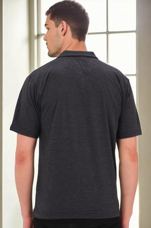 T0092 DEWBERRY ERKEK T-SHIRT-SİYAH