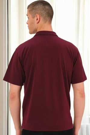 T0093 DEWBERRY ERKEK T-SHIRT-BORDO