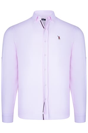 G974 DEWBERRY ERKEK GÖMLEK-AÇIK PEMBE
