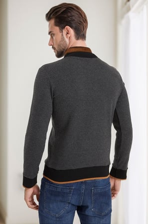 9039 DEWBERRY ERKEK SWEATSHIRT-ANTRASİT