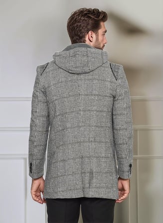 PLT9335 DEWBERRY ERKEK PALTO-EKOSE GRİ
