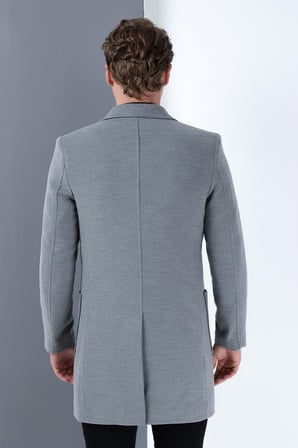 PLT8384 DEWBERRY ERKEK PALTO-GRİ-2