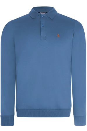 V4007 Dewberry Erkek Polo Yaka Sweatshirt 7 li Set-SİYAH-LACİVERT-HAKİ-GRİ-CAMEL-KAHVE-İNDİGO