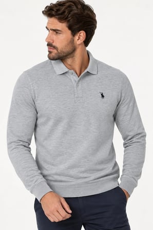 Dewberry Erkek Sweatshirt Düz Gri V9007 | Günlük Üst Giyim ve Casual Stil, Jean ve Chino Pantolon Kombinleri, Mont veya Ceket Altına Katmanlı Kullanım, Şehir Hayatı ve Hafta Sonu Gardırobu, Seyahat ve Arkadaş Buluşmaları, Sneaker ve Botla Kombinleme