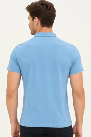 T9560 DEWBERRY T-SHIRT-İNDİGO