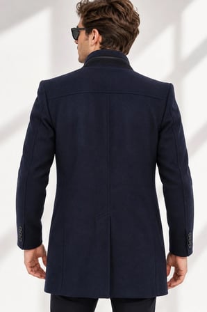 Dewberry Erkek Palto Lacivert PLT8369 | Günlük Dış Giyim ve Şehir Stili, Kazak ve Gömlek Üzerine Katmanlı Kullanım, Jean ve Kumaş Pantolon Kombinleri, Ofis, Hafta Sonu ve Akşam Buluşmaları, Seyahat ve Mevsim Geçişi Gardırobu, Günlük Stil