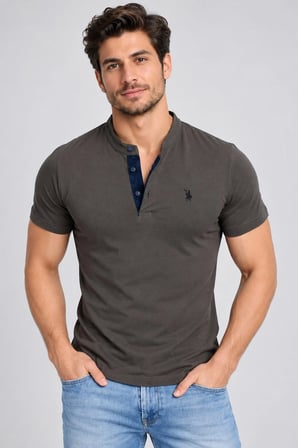 T9560 DEWBERRY T-SHIRT-HAKİ