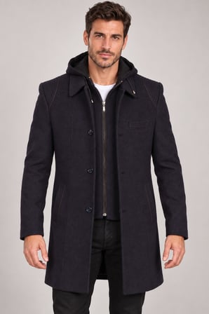 PLT9335 DEWBERRY ERKEK PALTO-DESENLİ LACİVERT-2