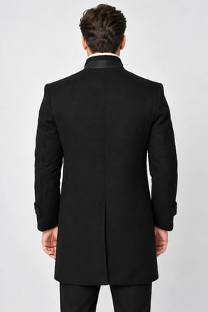 Dewberry Erkek Palto Siyah PLT9391 | Günlük Dış Giyim ve Şehir Stili, Kazak ve Gömlek Üzerine Katmanlı Kullanım, Jean ve Kumaş Pantolon Kombinleri, Ofis, Hafta Sonu ve Akşam Buluşmaları, Seyahat ve Mevsim Geçişi Gardırobu, Günlük Stil, Şehir Giyimi