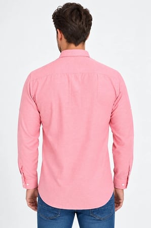 G974 DEWBERRY ERKEK GÖMLEK-PEMBE-2
