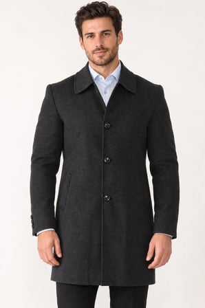 PLT9364 DEWBERRY ERKEK PALTO-ANTRASİT
