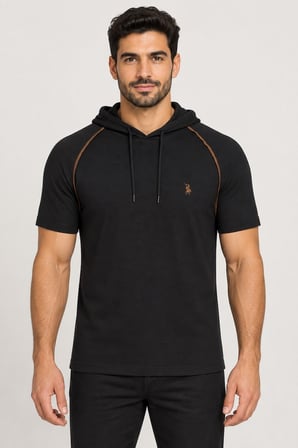 1021 DEWBERRY ERKEK SWEATSHIRT-DİAGONAL SİYAH-2
