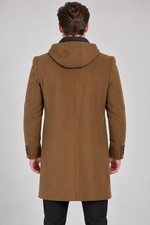 PLT9376 DEWBERRY ERKEK PALTO-CAMEL-1