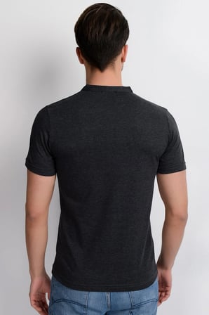 İKİLİ SET T8560 DEWBERRY ERKEK T-SHIRT-ANTRASİT-İNDİGO