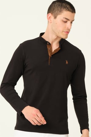 İKİLİ SET V4009 DEWBERRY ERKEK SWEATSHIRT-SİYAH-BEYAZ