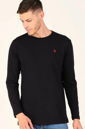 Dewberry Erkek Yuvarlak Yaka Sweatshirt 2'li Set Lacivert-Siyah T8588 | Günlük Üst Giyim ve Casual Stil, Jean ve Chino Pantolon Kombinleri, Mont veya Ceket Altına Katmanlı Kullanım, Şehir Hayatı ve Hafta Sonu Gardırobu, Seyahat ve Arkadaş Buluşmaları