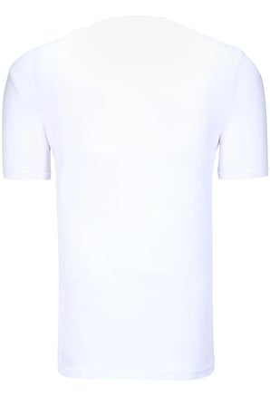 İKİLİ SET T8568 DEWBERRY V YAKA ERKEK T-SHIRT-BEYAZ-LACİVERT-2