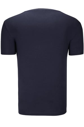 İKİLİ SET T8568 DEWBERRY V YAKA ERKEK T-SHIRT-BEYAZ-LACİVERT-2