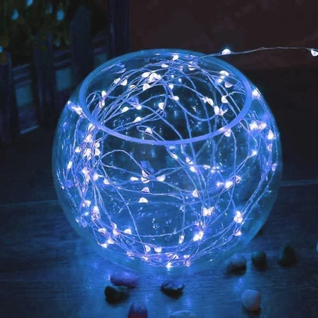 Pilli 5 metre Dekoratif Peri Led Beyaz Aydınlatma Süsleme Lambası (2)