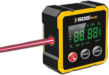 LAZER DİJİTAL AÇI ÖLÇER MIKNATISLI SGS5431