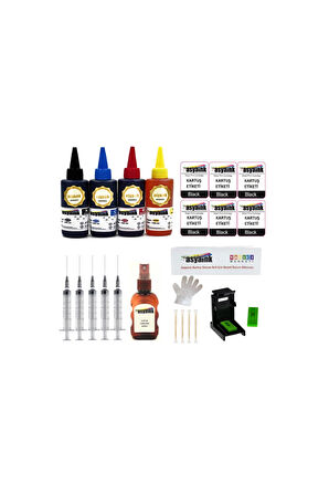 Hp Deskjet 3721 Hp 3723 Yazıcı Uyumlu Kartuş Dolum Seti