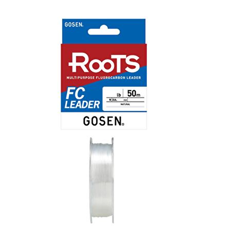Gosen Roots %100 FC Leader Fluoro Carbon Misina 50mt 0,57mm