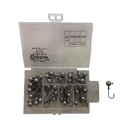 Captain 6435 Compact Eco Kutulu Jig Head Seti 5gr 35 Adet