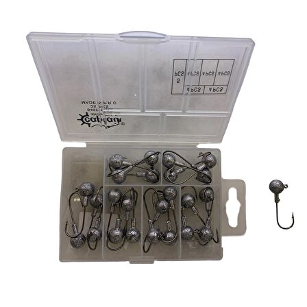 Captain 6435 Compact Eco Kutulu Jig Head Seti 10gr 25 Adet