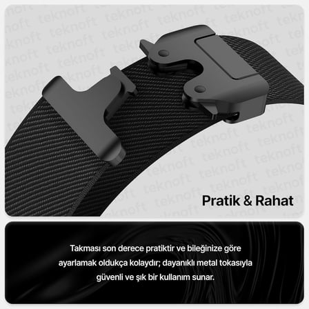 22mm ile Uyumlu Saatler için Steel Loop 46mm Yumuşak Kumaş Kordon HUAWEI Watch (GT6 Pro/GT6/GT5 Pro/GT5/GT4/Watch 4 Pro/GT3/GT3 Pro/GT2/GT2 Pro)