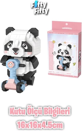 LOZ Micro Block Serisi Panda 320 Parça Oyuncak Yapım Seti FFLZ-8801