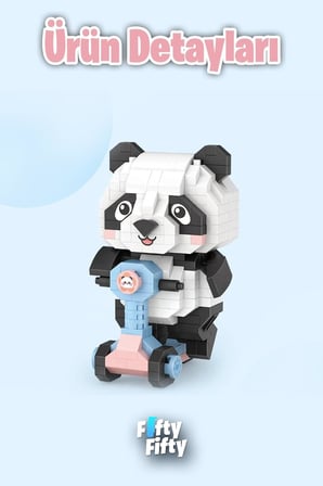 LOZ Micro Block Serisi Panda 320 Parça Oyuncak Yapım Seti FFLZ-8801