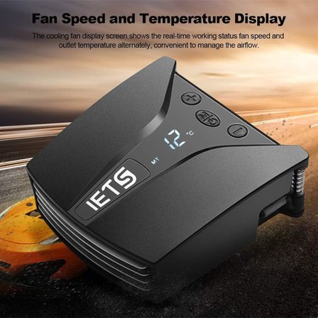 Iets Dijital Göstergeli Notebook Soğutucu Vakumlu Fan Hız Ayarlı Yeni Nesil