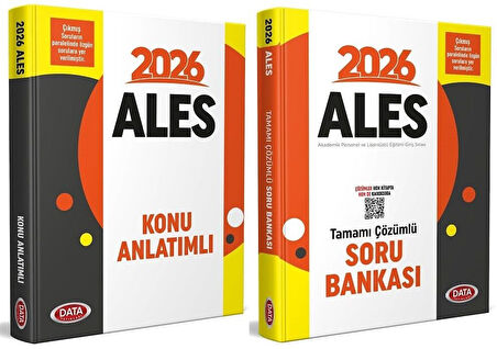 Data 2026 ALES Konu + Soru Bankası 2 li Set Data Yayınları