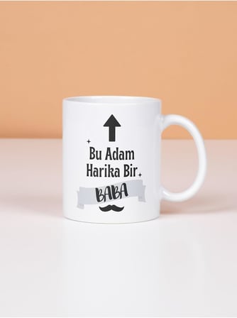 Kupa Bardak Babalar Günü Tasarım, Temalı Porselen Kupa, Hediyelik Kupa, Baskılı Kupa Desenli Kupa Bardak