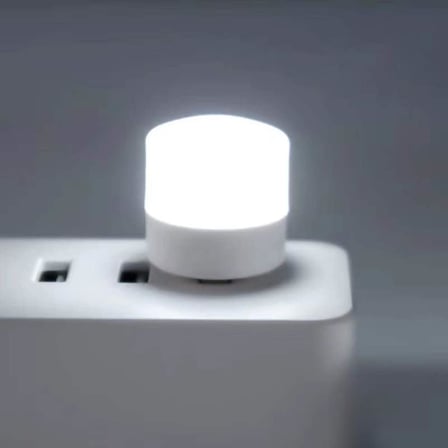 GüncelÇarşı Mini USB LED Işık, 1W Enerji Tasarruflu, Gece Aydınlatma, Rehber Gece Lambası, Kitap Okuma Lambası Işığı, Küçük Yuvarlak Işıklar (6 ADET)