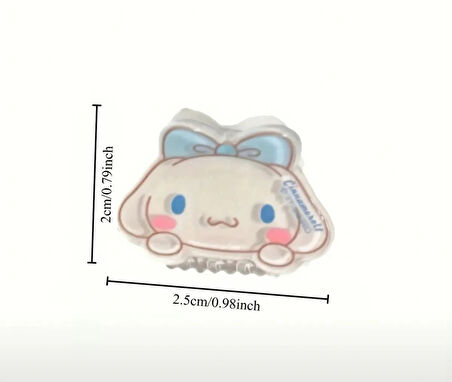 Sanrio 5 adet Sevimli Karikatür Saç Tokası Seti