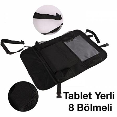 Polham 8 Bölmeli Araç Koltuk Arkası Organizer Araba Koltuk Arkası Eşya Düzenleyici Organizer