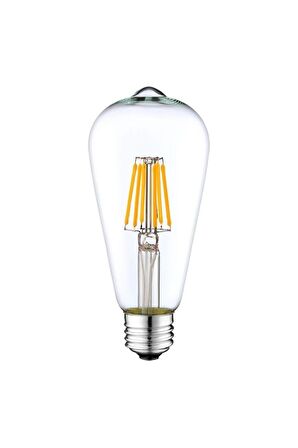 St64 4w 6500 K Beyaz Led Rustik Dekoratif Ampul Vintage Aydınlatma