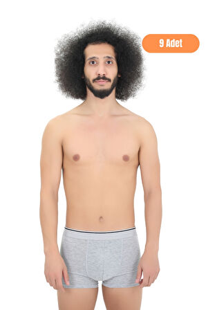 Erkek 9'lu Likralı Boxer Seti