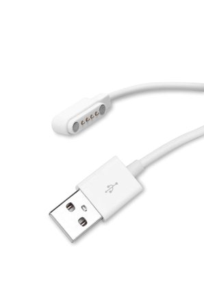 Alkatronik Usb 4 Pin Pogo Kablo Akıllı Saat Manyetik Sabitleyici Şarj Kablosu Usb 2.0