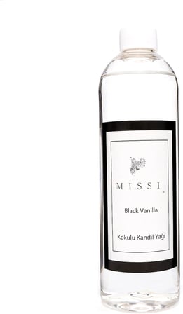 400 ml Black Vanilya Kokulu Kandil Yağı