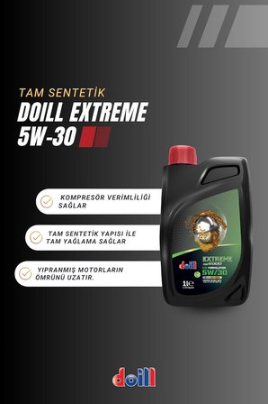 extreme 5w-30 api sn/cf acea c3 1 litre tam sentetik partiküllü motor yağı (üretim yılı: 2026)