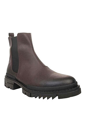 Kauçuk Taban Erkek Chelsea Bot KAHVERENGİ