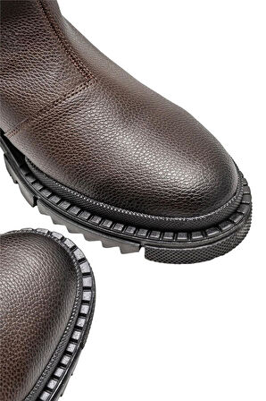 Kauçuk Taban Erkek Chelsea Bot KAHVERENGİ