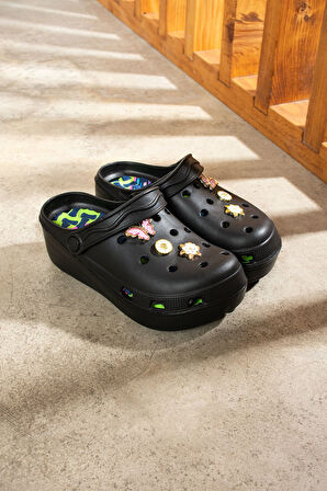 Günlük Kadın Yüksek Masaj Taban Tokalı Sandalet Sabo Doktor Hemşire Aşçı Terlik  247