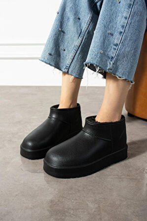 Mira Su Geçirmez İçi Suni Kürklü Soğuk Hava Dayanıklı Kalın Taban Kadın Bot