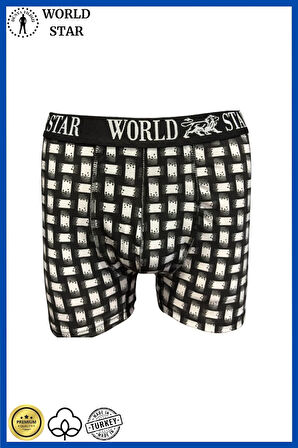 Likralı Pamuklu Renkli Erkek Boxer